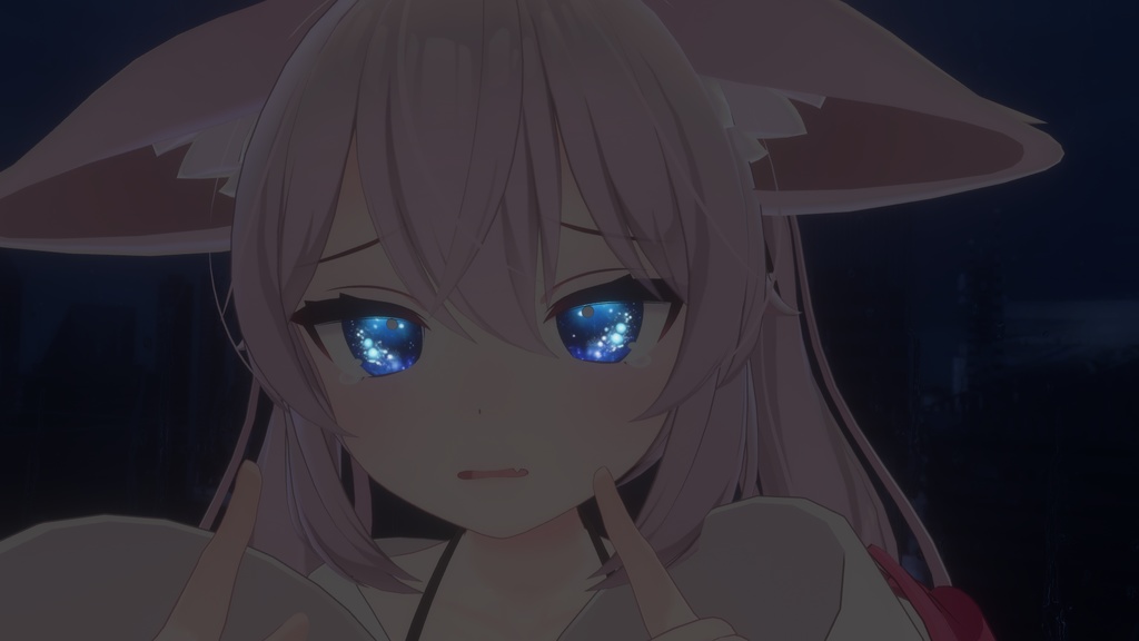 chiffon/Shinano他8アバター対応 深海ブルー Deepblueアイテクスチャ【発光対応】