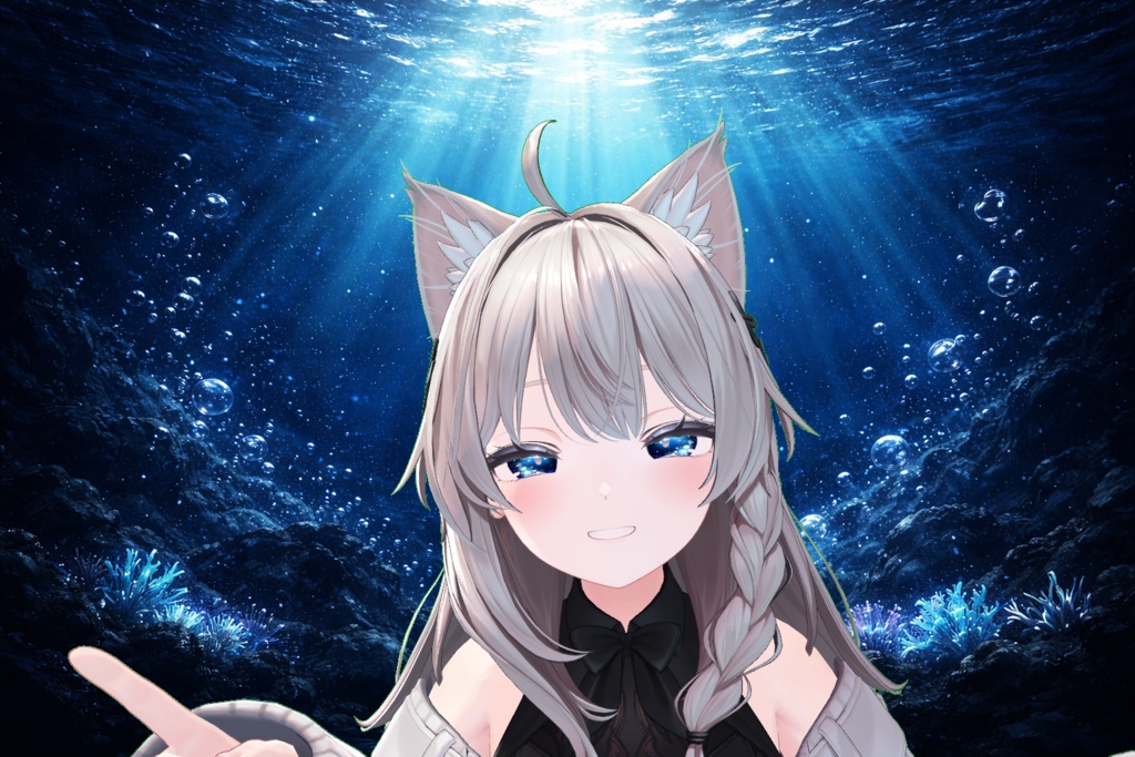 chiffon/Shinano/Xena対応 Deepblueアイテクスチャ【発光対応】