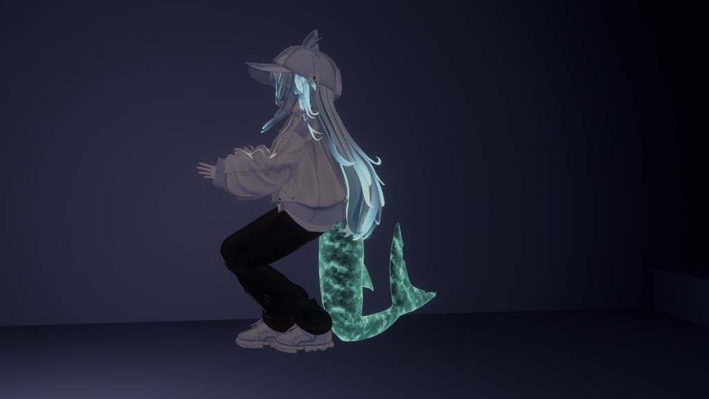 ルルネ対応 ゲーミングウォーターテールシェーダー【パターン調節可能】