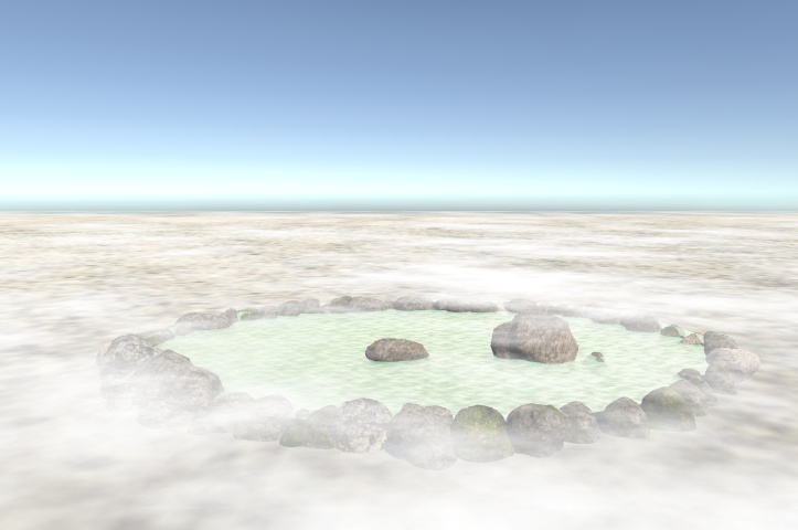 ワールド専用アセット 流れるフォグミストシェーダー【湯気、霧、靄、雲】
