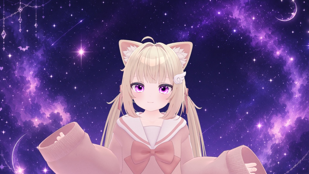 ショコラ&シフォン対応 三日月キューティクルアイ 【9カラー、発光対応】