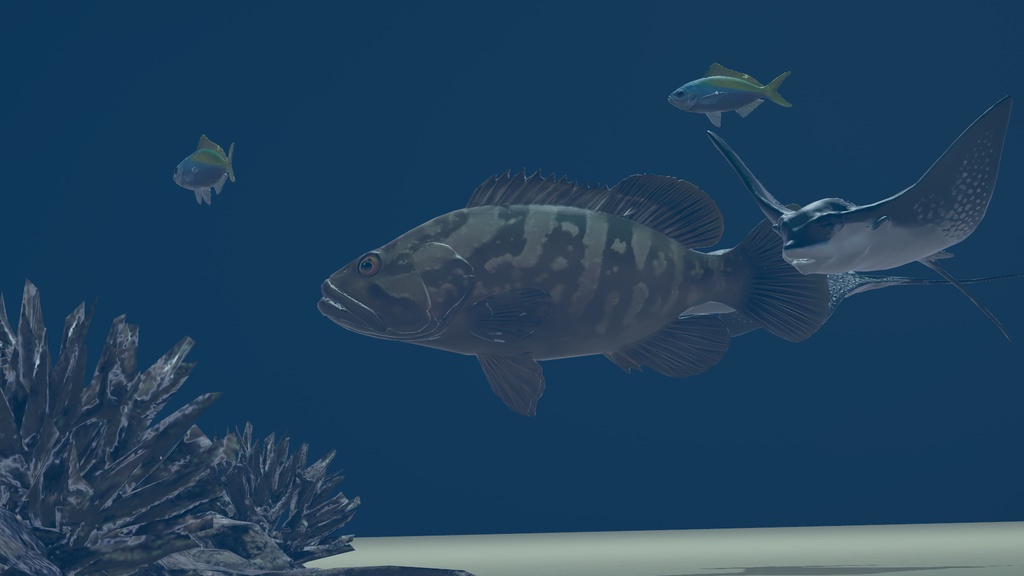 【魚3Dモデル付き】ワールド専用 魚が自由に泳ぎ回る!FishAIシステム アクアリウム用