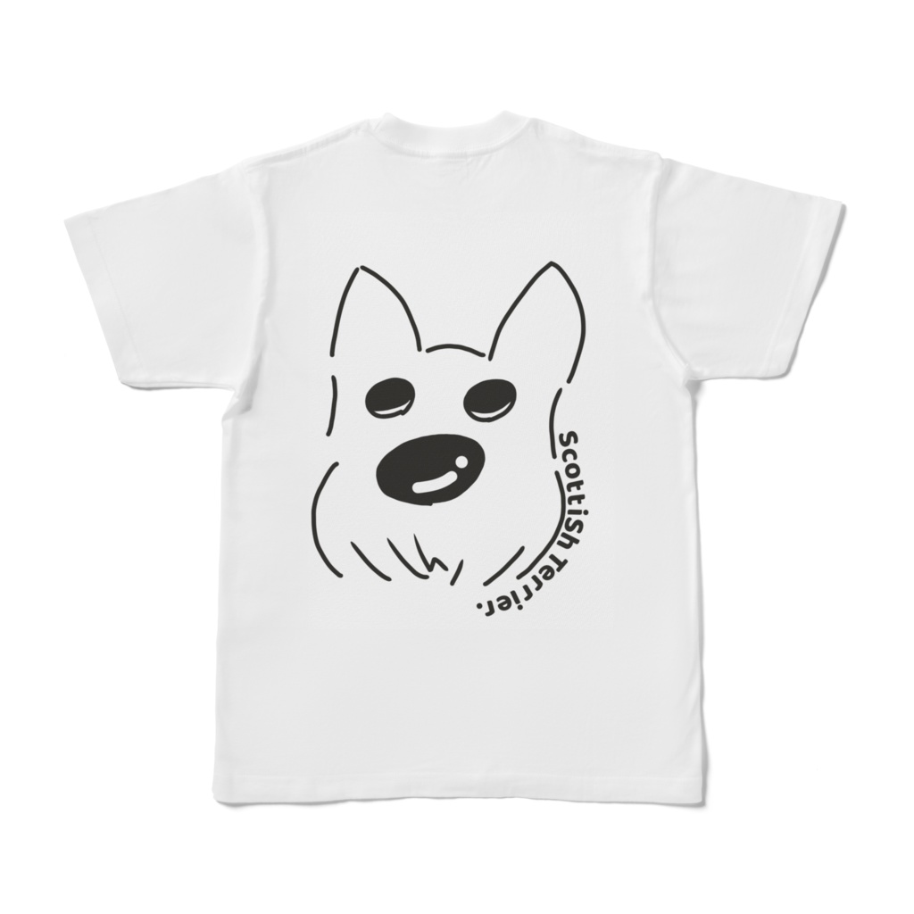 スコティッシュテリア ““バックプリント””Tシャツ