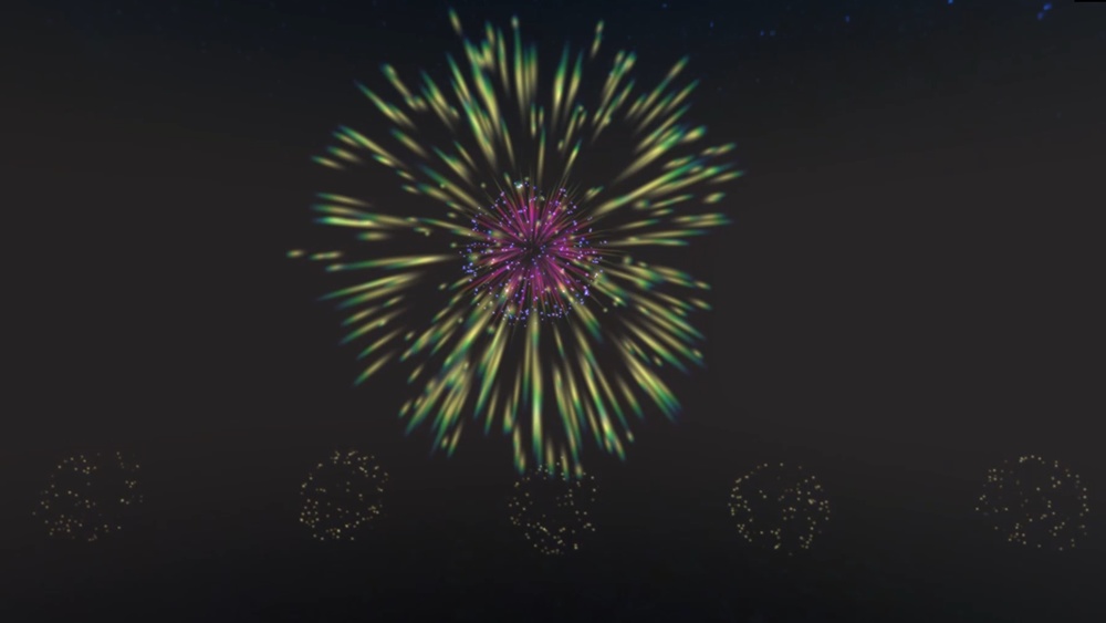 【配信用背景】打ち上がるぞ!打ち上げ花火