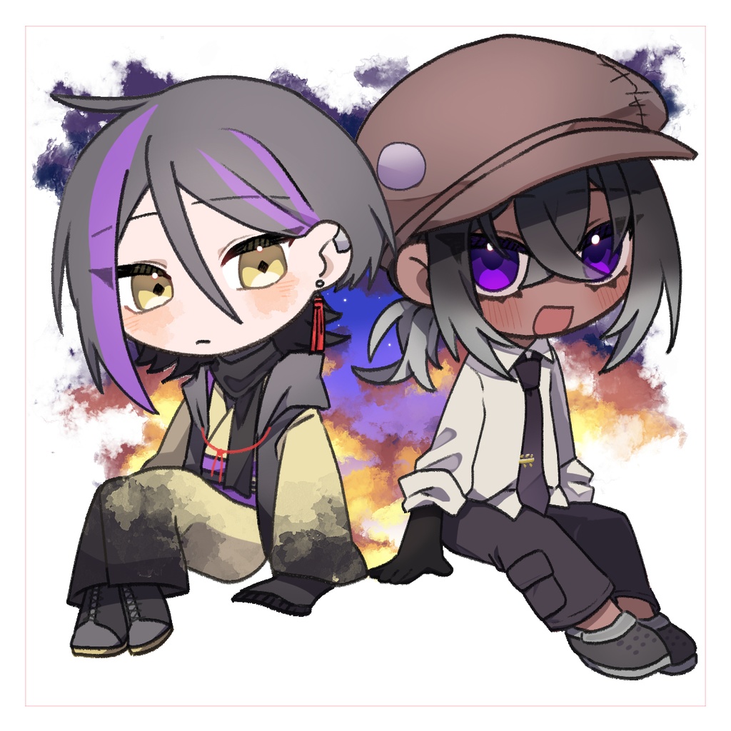日進月暮アクリルキーホルダー