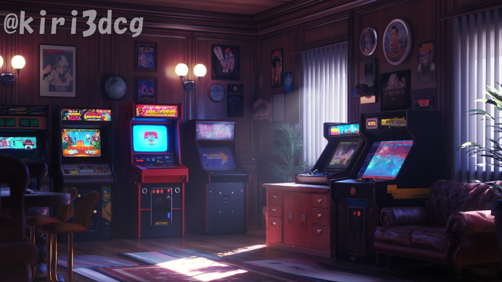 【背景ループ素材】レトロなゲーム部屋 vtuberさん 配信者様向け ゲーム配信や雑談枠など♪ Animated Background