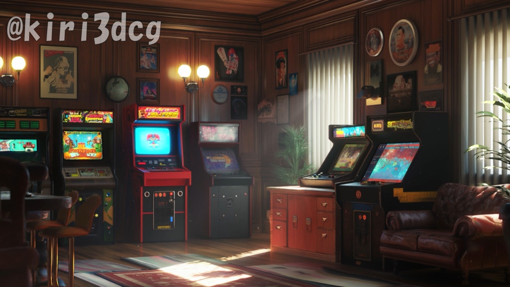 【背景ループ素材】レトロなゲーム部屋 vtuberさん 配信者様向け ゲーム配信や雑談枠など♪ Animated Background