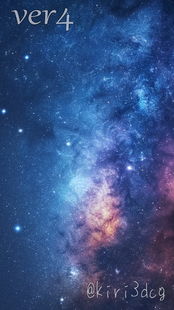 【動く!縦型配信背景素材】星が輝く銀河 vtuber 配信者様向け 雑談枠 歌枠 ゲーム配信などに♪