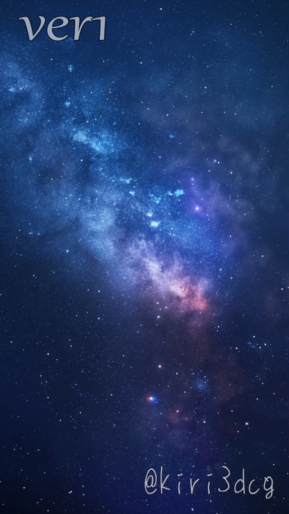 【動く!縦型配信背景素材】星が輝く銀河 vtuber 配信者様向け 雑談枠 歌枠 ゲーム配信などに♪