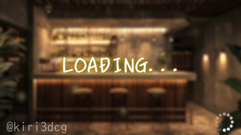 【背景ループ素材】深夜の落ち着いたbar vtuber様 配信者様向け 深夜の雑談枠 歌枠などに♪ Animated Background【配信画面セット】