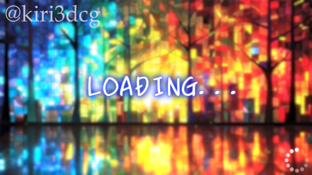 【配信画面セット】輝くステンドグラス vtuber様 配信者様向け 雑談枠 歌枠などに♪ 綺麗 落ち着く 光 ステンドグラス Animated Background【背景素材】