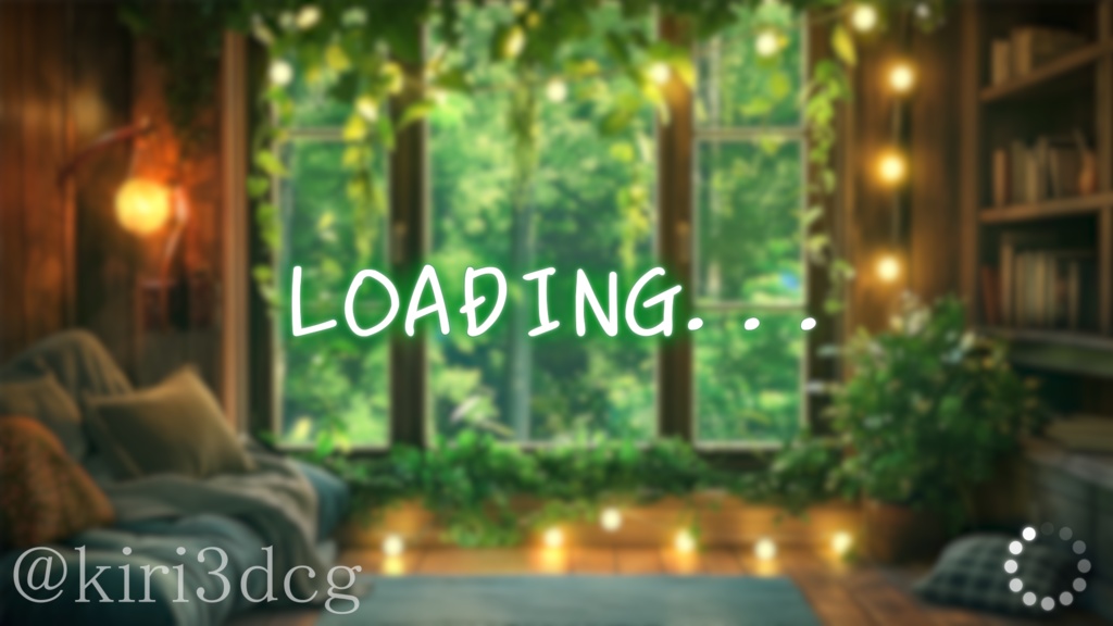 【背景ループ素材】森の秘密の小部屋 vtuber様 配信者様向け 雑談枠 歌枠などに♪ 植物 森 ファンタジー 緑 落ち着く お昼 夏 蝶 Animated Background【配信画面】