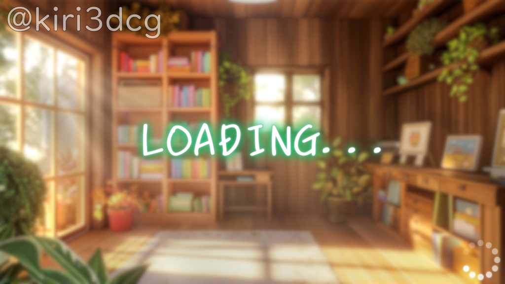 【配信画面セット!】日が差し込む暖かな部屋 vtuber様 配信者様向け 雑談枠 歌枠などに♪ 部屋 配信部屋 落ち着く光 Animated Background【背景ループ素材】