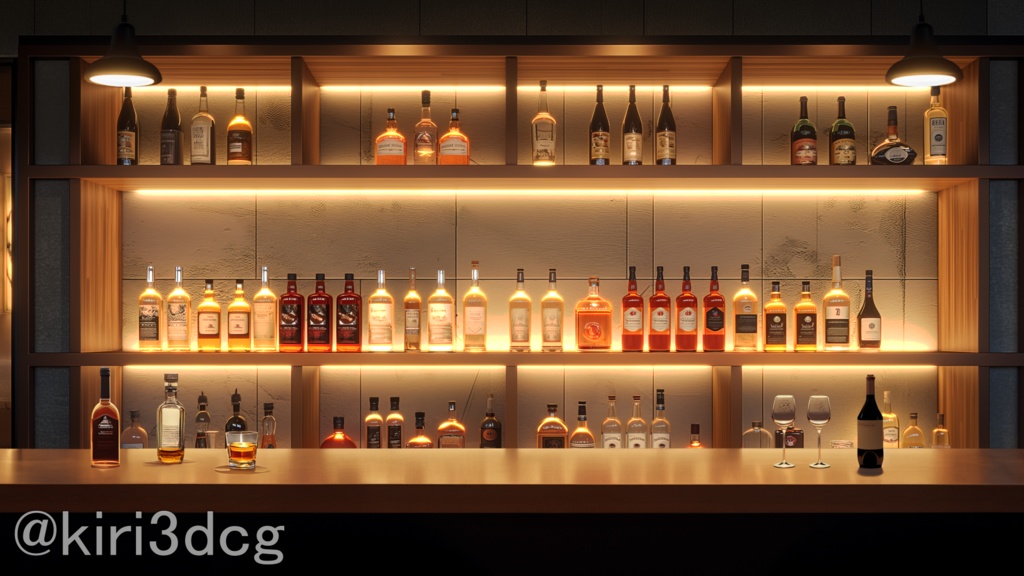 【配信画面セット!】お洒落なBAR vtuber様 配信者様向け 深夜の雑談枠などに♪ 配信背景 素材 夜 BAR バー 夜活 Animated Background【背景ループ素材】