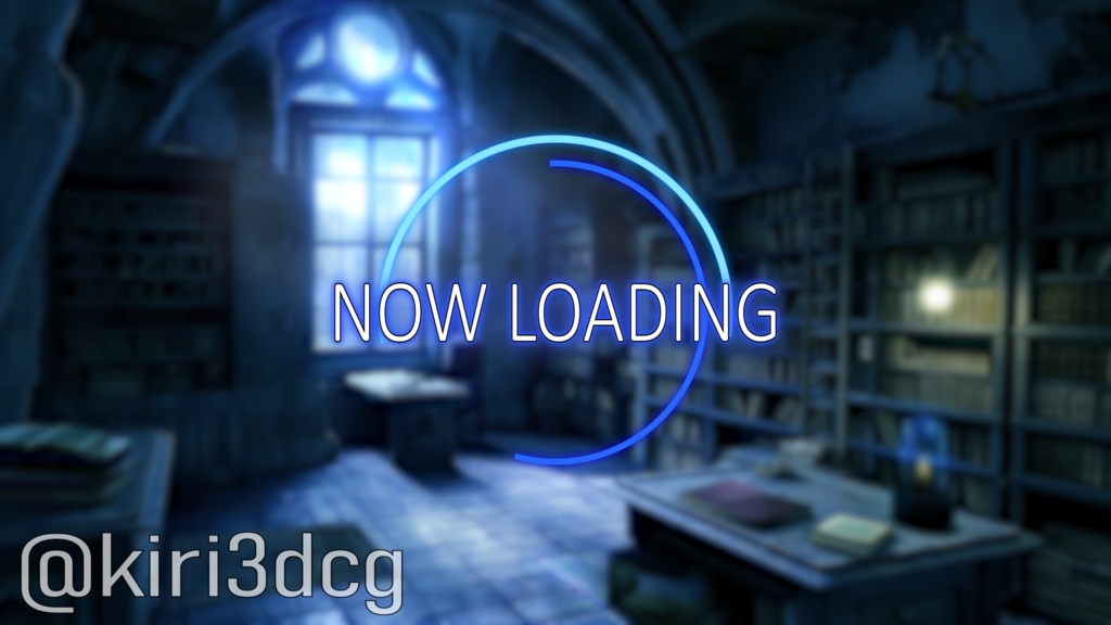 【配信画面セット!】異世界の書斎 vtuber様 配信者様向け 歌枠 雑談枠などに♪ 配信背景 配信素材 夜 夜活 異世界 書斎 ファンタジー Animated Background【背景ループ素材】