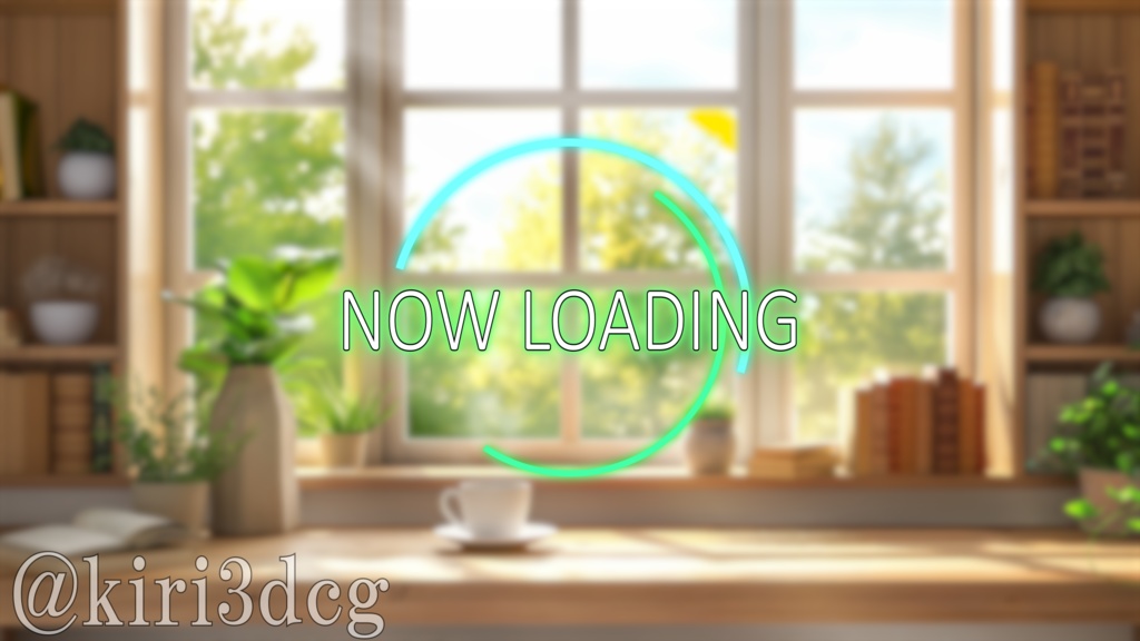 【動く!配信画面セット!】朝日が降り注ぐ窓際 vtuber様 配信者様向け 歌枠 雑談枠などに♪ 配信背景 素材 朝 朝活 コーヒー 朝日 Animated Background【背景ループ素材】