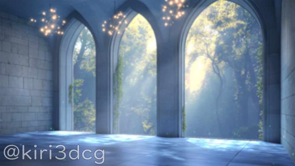 【配信画面セット!】異世界の休憩所 vtuber様 配信者様向け 歌枠 雑談枠などに♪ ファンタジー 朝 昼活 配信背景 素材 背景 Animated Background【背景ループ素材】