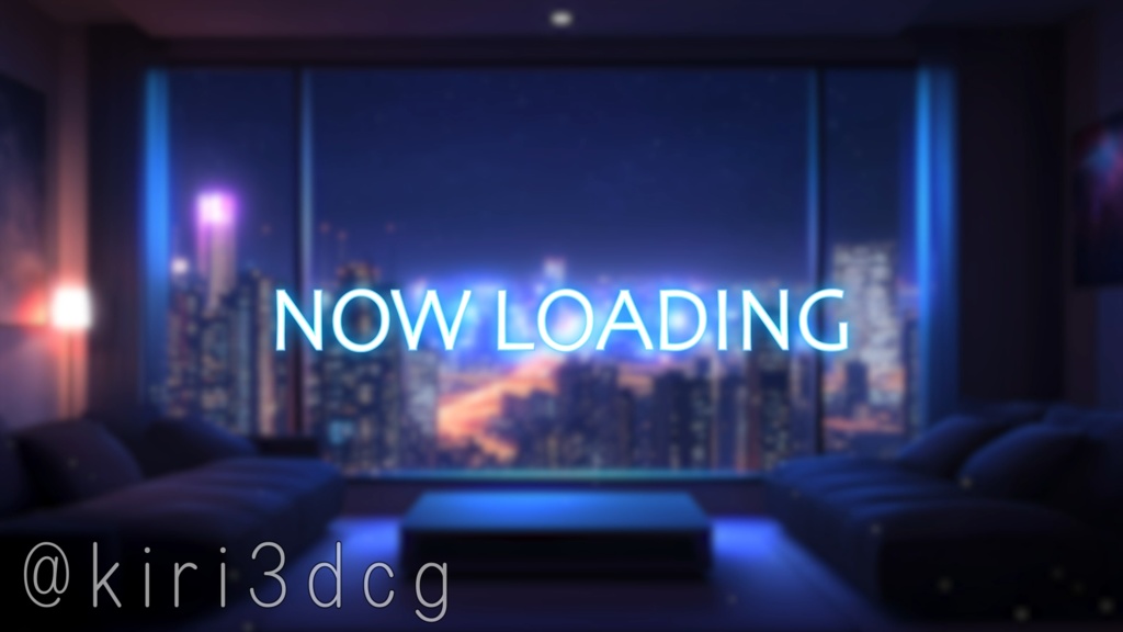 【配信画面セット!】都会のモダンリビング vtuber様 配信者様向け 歌枠や雑談枠などに♪ 背景素材 素材 リビング 夜 雨 モダン Animated Background【背景ループ素材】