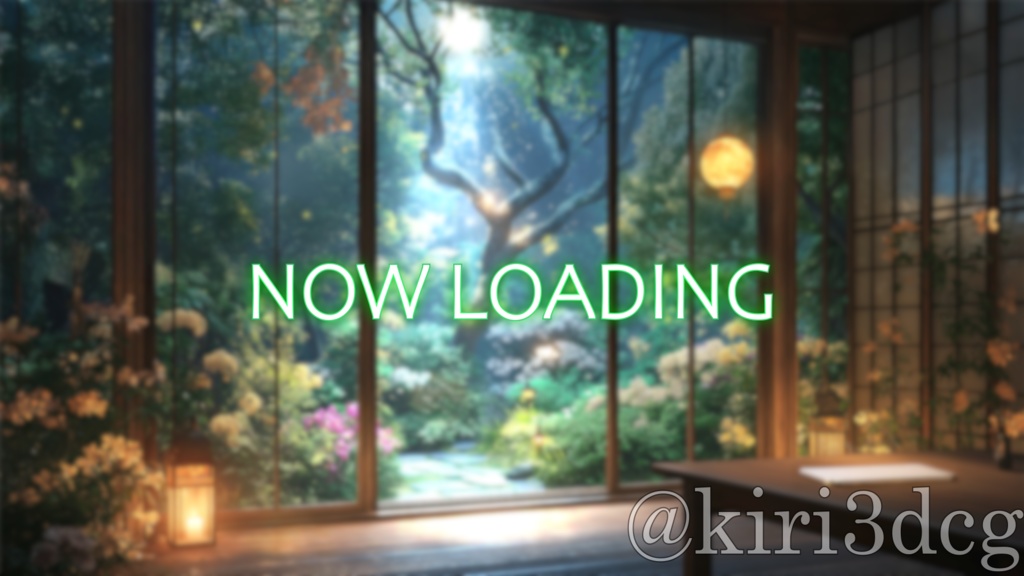 【配信画面セット!】幻想的な森の部屋 vtuber様 配信者様向け 歌枠 雑談枠などに♪ 夜 配信背景 幻想的 ファンタジー 月 蛍 素材 背景 Animated Background【背景ループ素材】