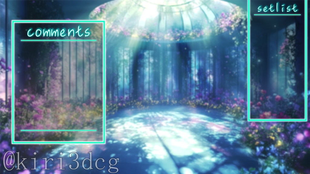 【配信画面セット!】妖精の楽園 vtuber様 配信者様向け 歌枠 雑談枠などに♪ 配信背景 幻想的 ファンタジー 妖精 光 花 素材 背景 Animated Background【背景ループ素材】