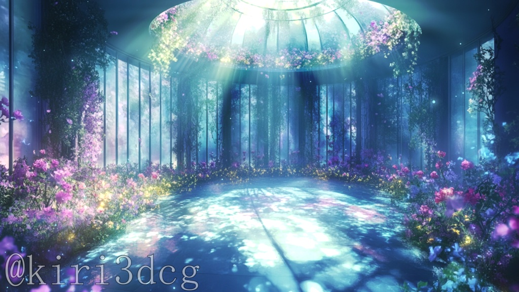 【配信画面セット!】妖精の楽園 vtuber様 配信者様向け 歌枠 雑談枠などに♪ 配信背景 幻想的 ファンタジー 妖精 光 花 素材 背景 Animated Background【背景ループ素材】