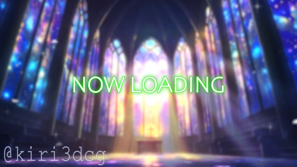 【配信画面セット!】神秘的な教会 vtuber様 配信者様向け 歌枠 雑談枠などに♪ 配信背景 教会 天使の羽 光 素材 背景 Animated Background【背景ループ素材】