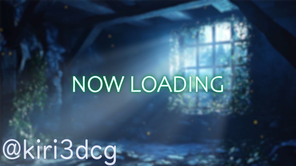 【配信画面セット!】光差す廃れた空間 vtuber様 配信者様向け 歌枠 雑談枠などに♪ 配信背景 月明かり 廃墟 光 素材 背景 Animated Background【背景ループ素材】