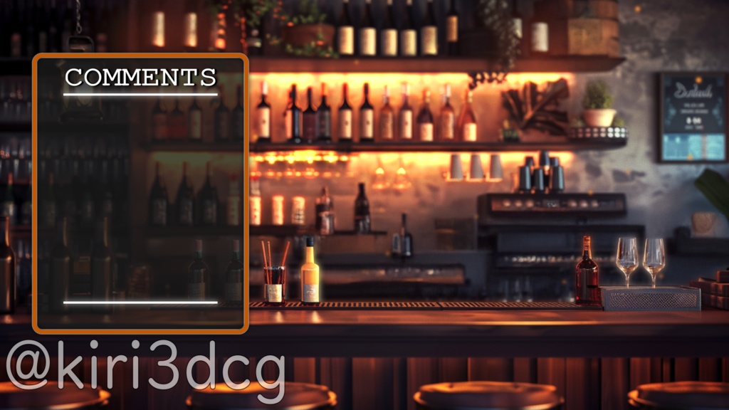 【雑談配信セット!】ヴィンテージな雰囲気のBAR vtuber様 配信者様向け 雑談枠などに♪  配信背景 バー 暖かい 大人な 隠れ家 素材 背景 Animated Background【背景ループ素材】