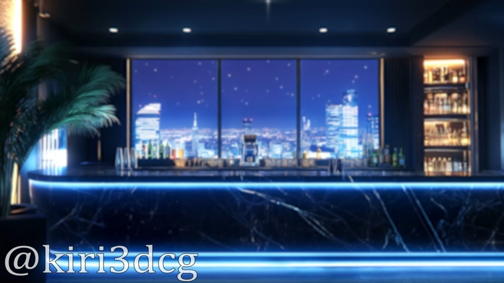 【配信画面セット!】ネオンに輝く夜のBAR vtuber様 配信者様向け 歌枠 雑談枠などに♪ 配信背景 バー 流れ星 夜景 景色 素材 背景 Animated Background【背景ループ素材】