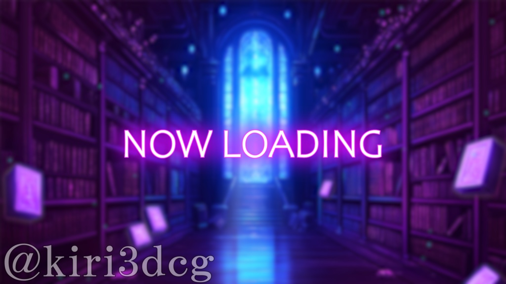 【動く!配信画面セット!】魔法使いの書庫 vtuber様 配信者様向け 歌枠 雑談枠などに♪ 配信背景 隠れ家 書庫 魔法 本 素材 背景 Animated Background【背景ループ素材】