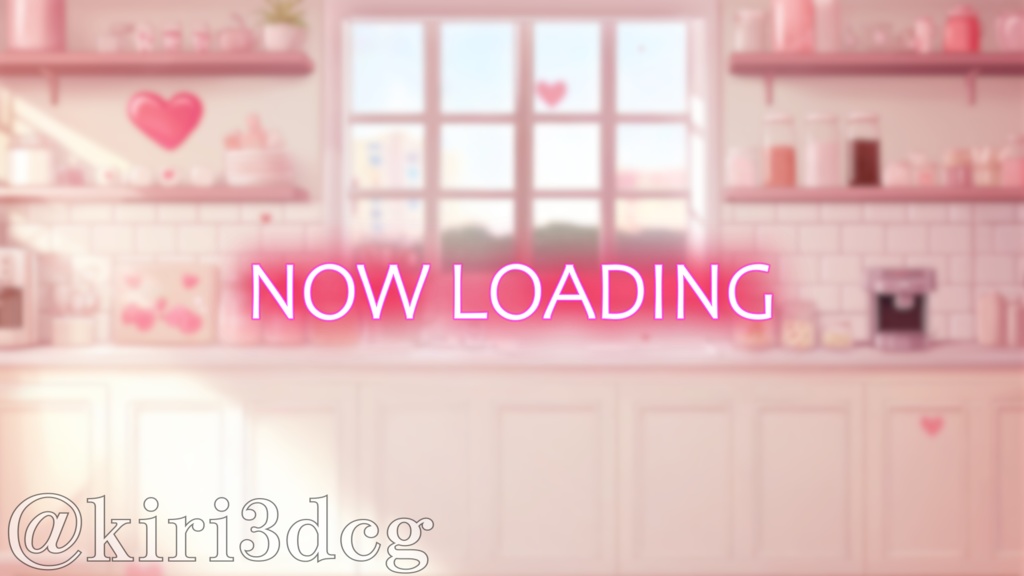 【配信画面セット!】かわいいスウィートキッチン vtuber様 配信者様向け 歌枠 雑談枠などに♪ 配信背景 バレンタイン 雪 キッチン お菓子 素材 背景 Animated Background【背景ループ素材】