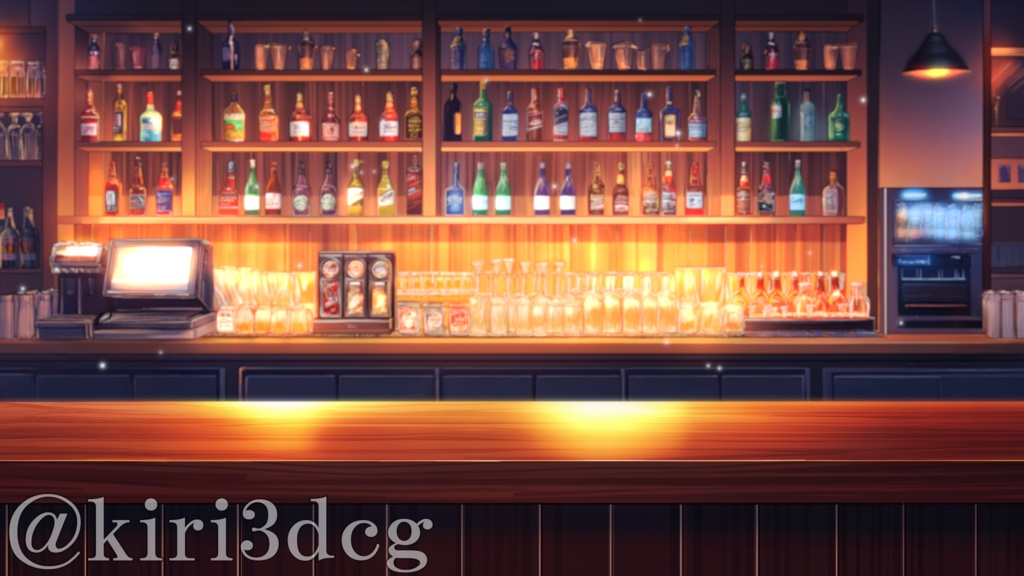 【雑談配信セット!】ムーディーなBARカウンター vtuber様 配信者様向け 雑談枠などに♪ 配信背景 バー 暖かい 大人な ムーディー 素材 背景 Animated Background【背景ループ素材】