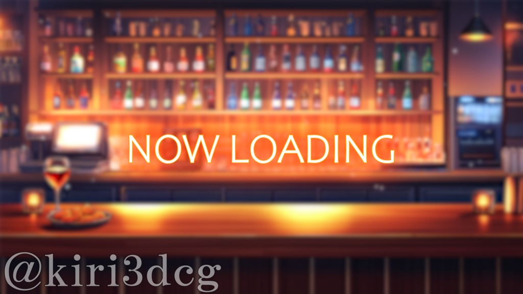 【雑談配信セット!】ムーディーなBARカウンター vtuber様 配信者様向け 雑談枠などに♪ 配信背景 バー 暖かい 大人な ムーディー 素材 背景 Animated Background【背景ループ素材】