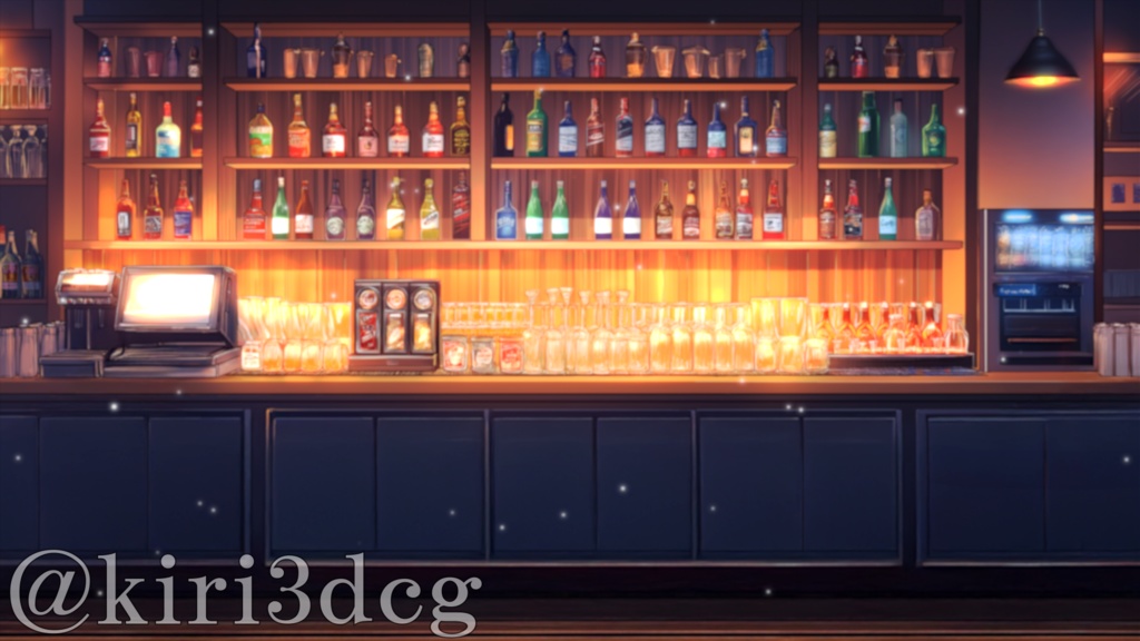 【雑談配信セット!】ムーディーなBARカウンター vtuber様 配信者様向け 雑談枠などに♪ 配信背景 バー 暖かい 大人な ムーディー 素材 背景 Animated Background【背景ループ素材】