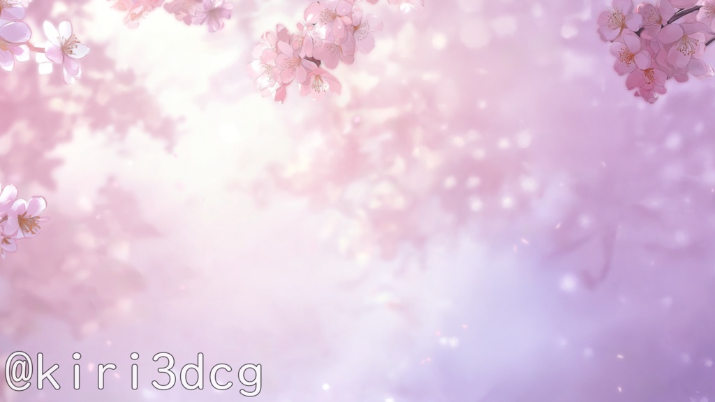 【動く!配信画面セット!】桜が彩る静かな空間 vtuber様 配信者様向け 歌枠 雑談枠などに♪ 配信背景 桜 幻想的 さくら 素材 背景 Animated Background【背景ループ素材】