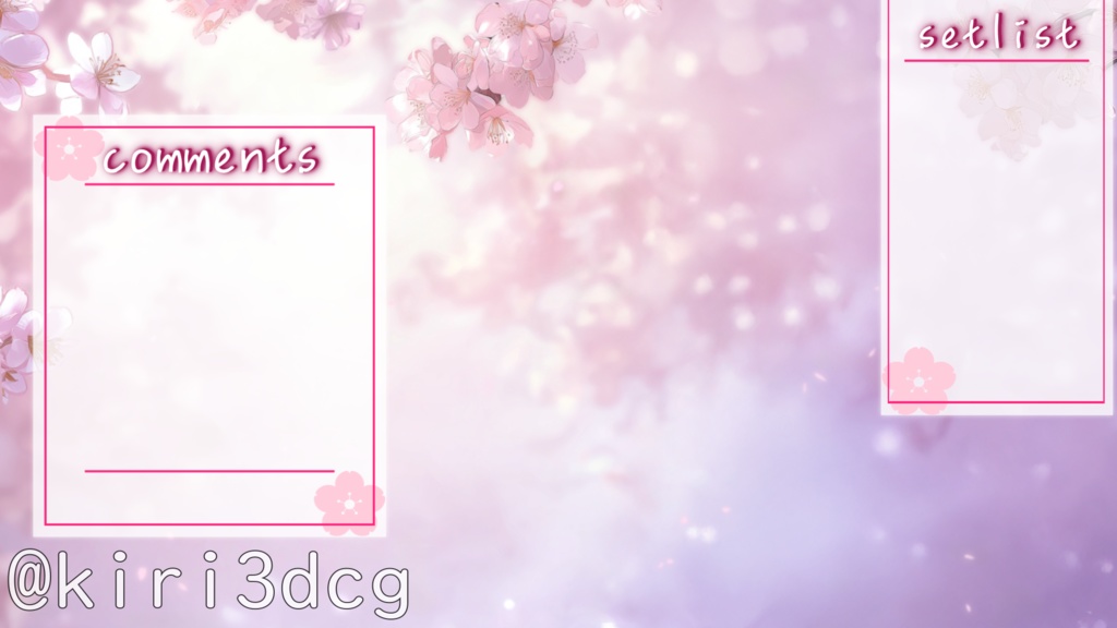 【動く!配信画面セット!】桜が彩る静かな空間 vtuber様 配信者様向け 歌枠 雑談枠などに♪ 配信背景 桜 幻想的 さくら 素材 背景 Animated Background【背景ループ素材】