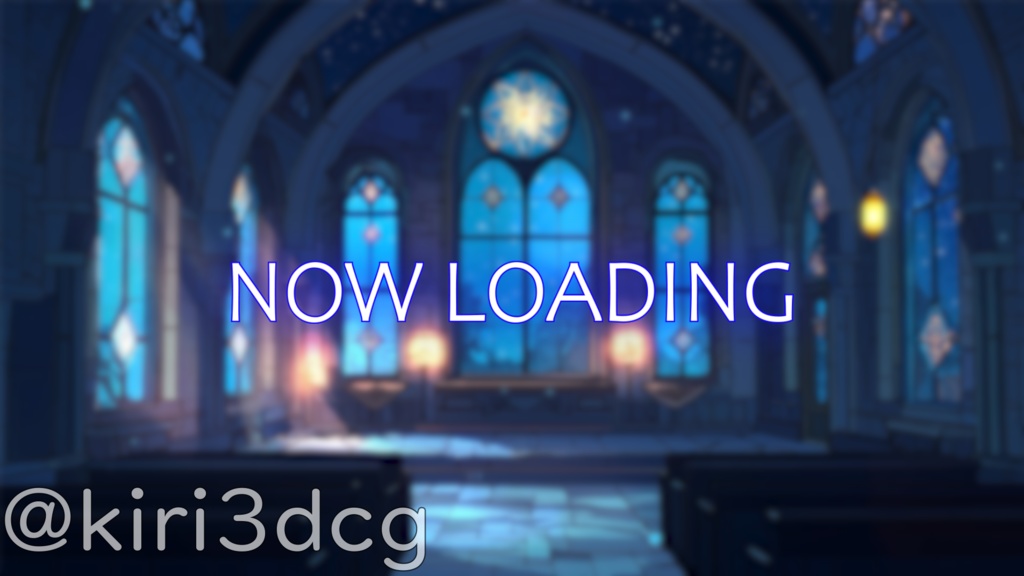 【動く!背景素材】星降る聖堂 vtuber様 配信者様向け 歌枠 雑談枠などに♪ 配信背景 星 教会 神秘的 夜 素材 背景 Animated Background【背景ループ素材】