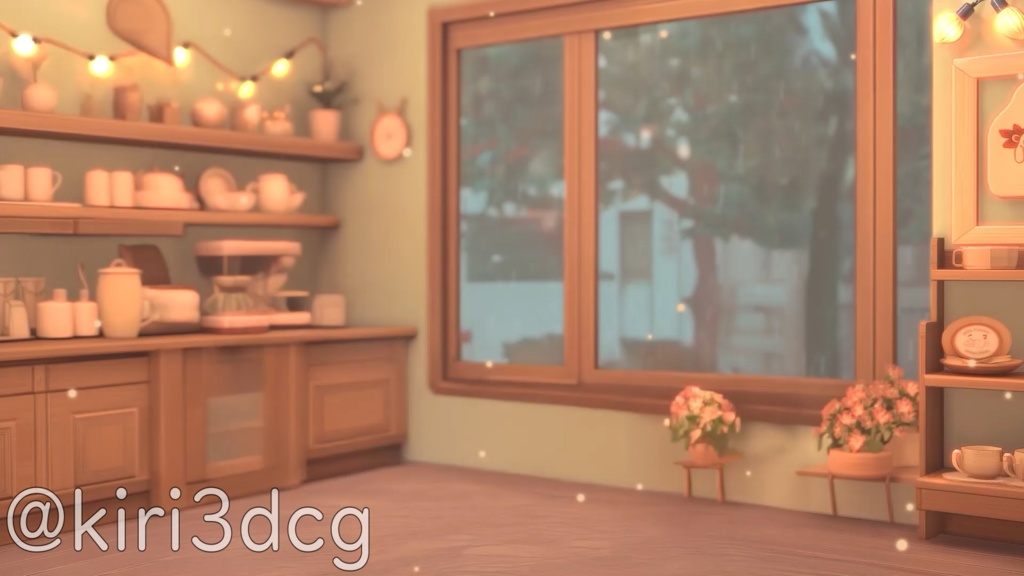 【雑談部屋セット!】雨の日のまったり雑談部屋 vtuber様 配信者様向け 歌枠 雑談枠などに♪  配信背景 部屋 雨 梅雨 素材 背景 Animated Background【背景ループ素材】