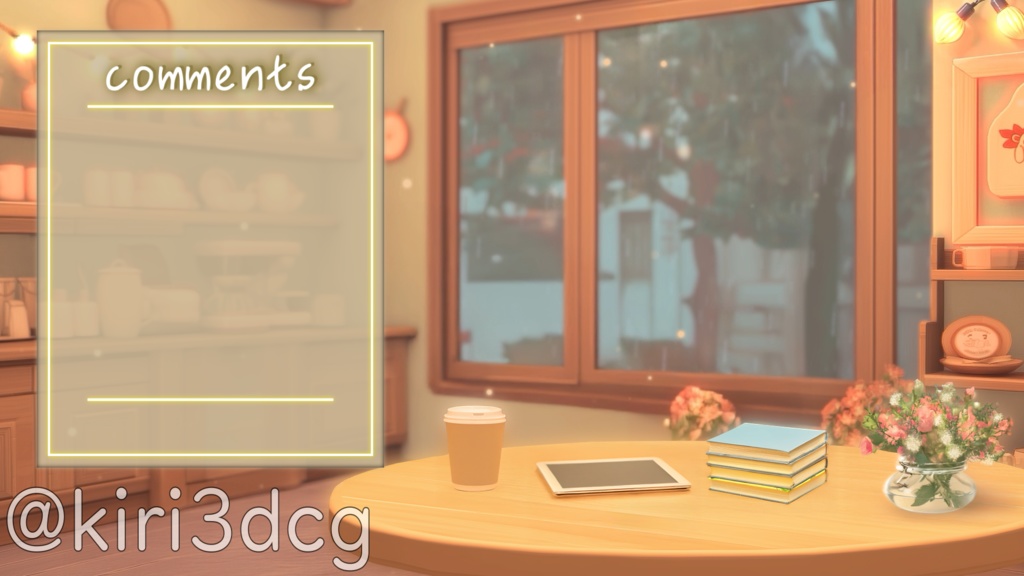 【雑談部屋セット!】雨の日のまったり雑談部屋 vtuber様 配信者様向け 歌枠 雑談枠などに♪  配信背景 部屋 雨 梅雨 素材 背景 Animated Background【背景ループ素材】