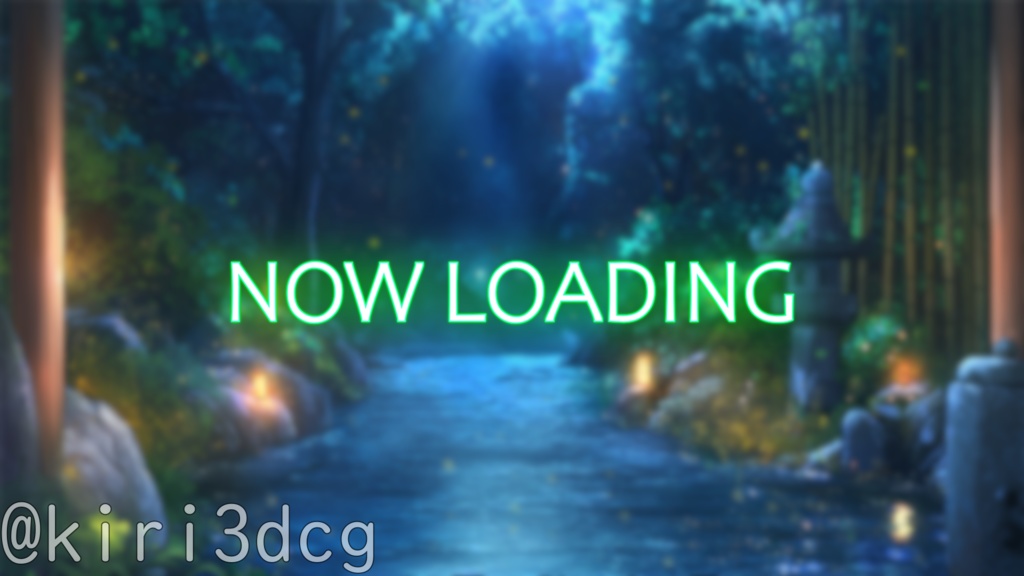 【動く!配信画面セット!】蛍舞う水辺の夜 vtuber様 配信者様向け 歌枠 雑談枠などに♪ 配信背景 夜 水 蛍 夏 素材 背景 Animated Background【背景ループ素材】