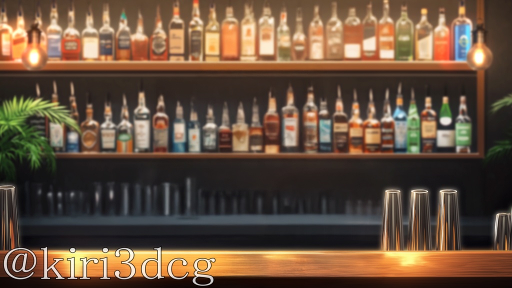 【雑談配信セット!】都会の静かなBAR vtuber様 配信者様向け 雑談枠などに♪ 配信背景 バー 大人な 夜活 素材 背景 Animated Background【背景ループ素材】