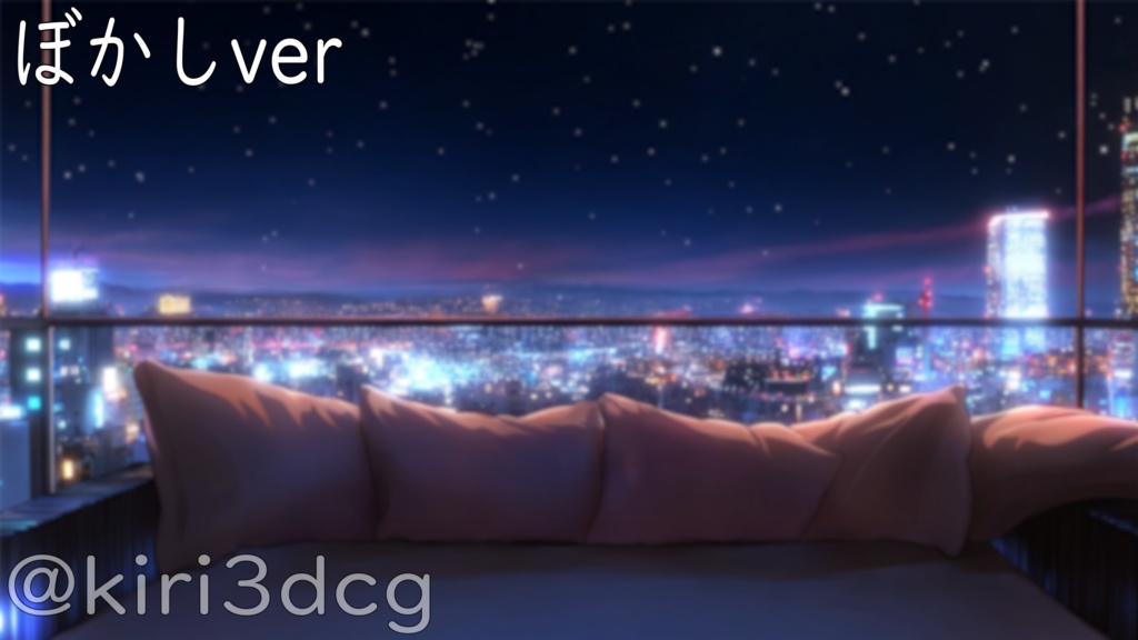 【動く!配信背景セット!】ビルの屋上から眺める夜景 vtuber様 配信者様向け 歌枠 雑談枠などに♪ 配信背景 ビル 夜 花火 夜景 夏 素材 背景 Animated Background【背景ループ素材】