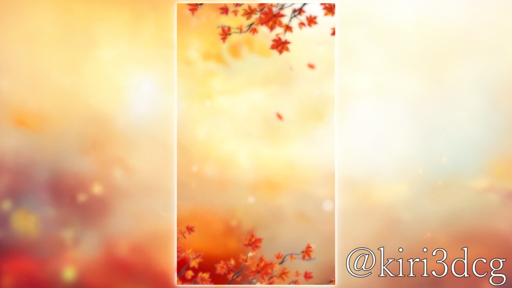 【動く!背景素材セット!】紅葉散る空間 vtuber様 配信者様向け 歌枠 雑談枠などに♪ 縦型配信 配信背景 紅葉 秋 空間 縦型 素材 背景 Animated Background【背景ループ素材】