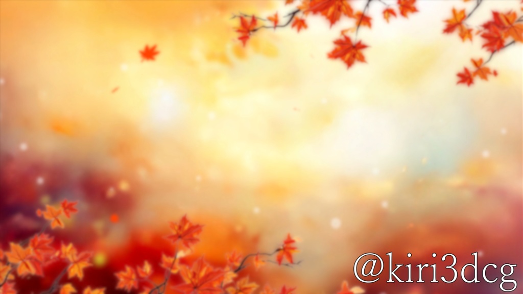 【動く!背景素材セット!】紅葉散る空間 vtuber様 配信者様向け 歌枠 雑談枠などに♪ 縦型配信 配信背景 紅葉 秋 空間 縦型 素材 背景 Animated Background【背景ループ素材】