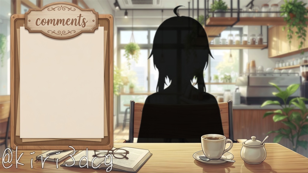 【配信画面セット!】昼下がりのお洒落なカフェ vtuber様 配信者様向け 雑談枠などに♪ 配信背景 素材 コーヒー カフェ 朝活 昼活 Animated Background【背景ループ素材】