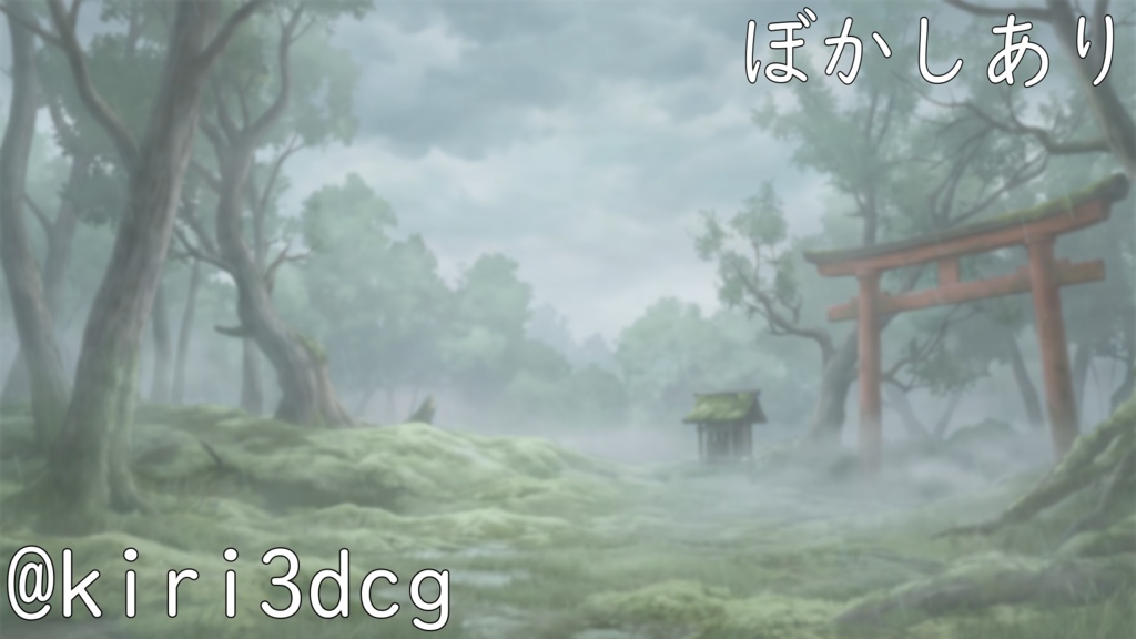 【動く!背景素材!】安らぎの森と鳥居 vtuber様 配信者様向け 歌枠 雑談枠などに♪ 配信背景 素材 夜 朝 雪 雨 森 月 幻想的 Animated Background【背景ループ素材】