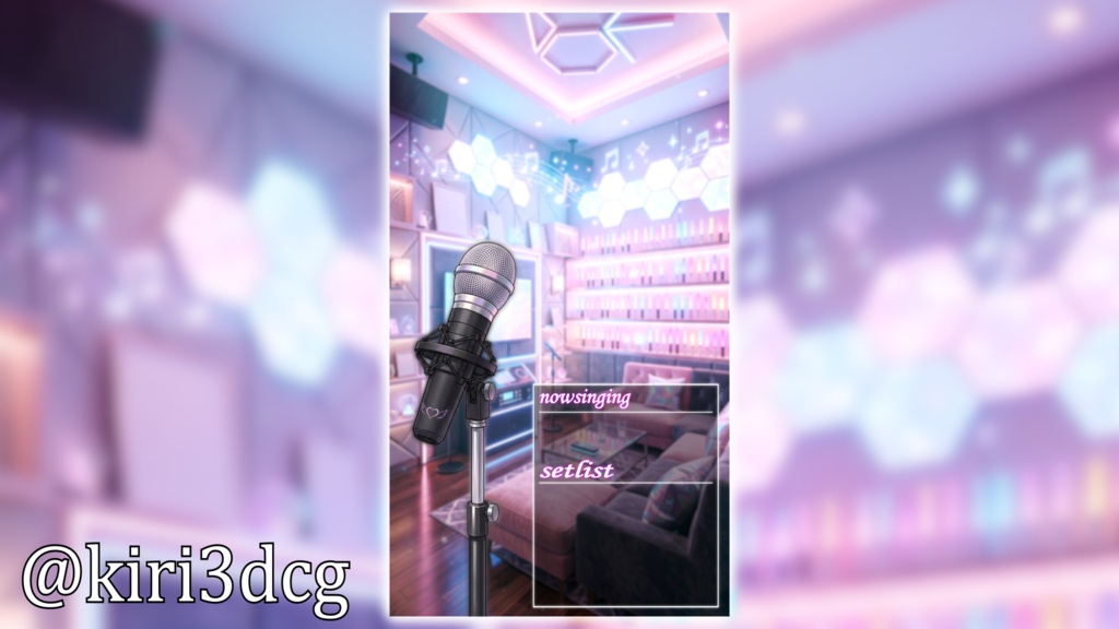 【縦型背景素材】推し活!カラオケルーム vtuber様 配信者様向け 雑談枠 歌枠などに♪ カラオケ 歌枠 配信用 配信背景 配信素材 Animated Background【背景ループ素材】