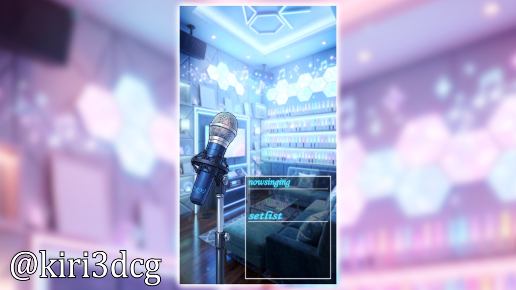 【縦型背景素材】推し活!カラオケルーム vtuber様 配信者様向け 雑談枠 歌枠などに♪ カラオケ 歌枠 配信用 配信背景 配信素材 Animated Background【背景ループ素材】