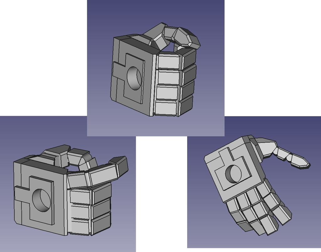 霧松屋汎用ハンドパーツ「霧の手」ver.1