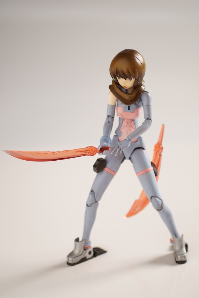 光の剣(左鞘と右鞘があります) クリアーレッド版(1/10~1/12、メガミデバイス等に)